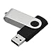 JOIOT USB Flash Drive 16GB 4 Pack USB 2.0 Flash Drive Memory Stick Thumb Drive Swivel Blank Date Storage Jump Drive Pendrive, Black