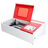 Orion Motor Tech 40W Co2 Laser Engraving Cutting Machine, 12 x 8 Inches K40 Desktop DIY Wood Laser Engraver Cutter with Air Exhaust Fan