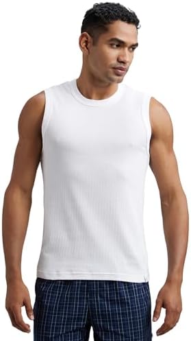 Jockey 9930 Men's Super Combed Cotton Rib Solid Round Neck Muscle
