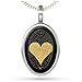 NanoStyle Love Necklace I Love You Pendant inscribed in 120 languages in Pure Gold on Onyx Romantic Christmas Jewelry for Wife 925 Sterling Silver Birthday Gemstone for Women, 18