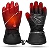 Snow Deer Verwarmende handschoenen met oplaadbare lithium-ion-batterij, voor dames en heren, skiën, jagen, vissen…