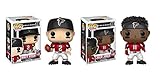 Funko POP! NFL Football: Atlanta Falcons Matt Ryan and Julio Jones Toy Action Figure - 2 POP BUNDLE