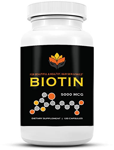 Me First Living Biotin 5,000 MCG Per Capsule, Premium - Vegan-Friendly Formula, Supports Healthy Hair Growth, Nail Strength and Cell Rejuvenation - 120 capsules Me First Living Biotin 5,000 MCG Per Capsule, Premium - Vegan-Friendly Formula, Supports Healthy Hair Growth, Nail Strength and Cell Rejuvenation - 120 capsules