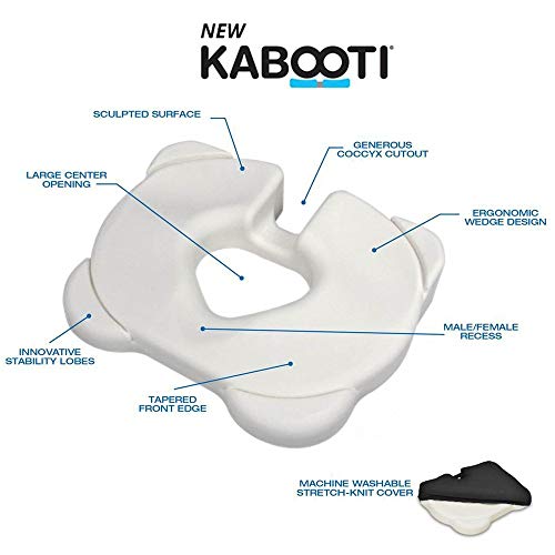 Kabooti Donut Seat Cushion, 3in1 Design with Center Cutout for
