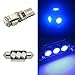 Partsam LED Interior Package Light Kits Replacement for BMW E46 Sedan Wagon Coupe 1999-2005 - 7 Pieces/Blue
