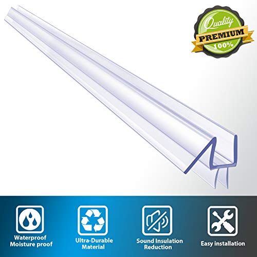 Butecare Premium Frameless Shower Door Bottom Seal Strip Glass Door
