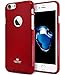 GOOSPERY Pearl Jelly for Apple iPhone 7 Case (2016) Slim Thin Rubber Case (Red) IP7-JEL-RED