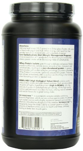 MRM - Whey Protein Isolate, Supports Muscle Building & Recovery, 100% All Natural (Chocolate Malt, 2.03 lbs)
