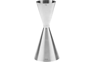 Sipoyen Double Cocktail Jigger for Bartending Japanese Jigger 1oz 2oz with Measurement Heavy Duty 18/8 Stainless Steel Shot M