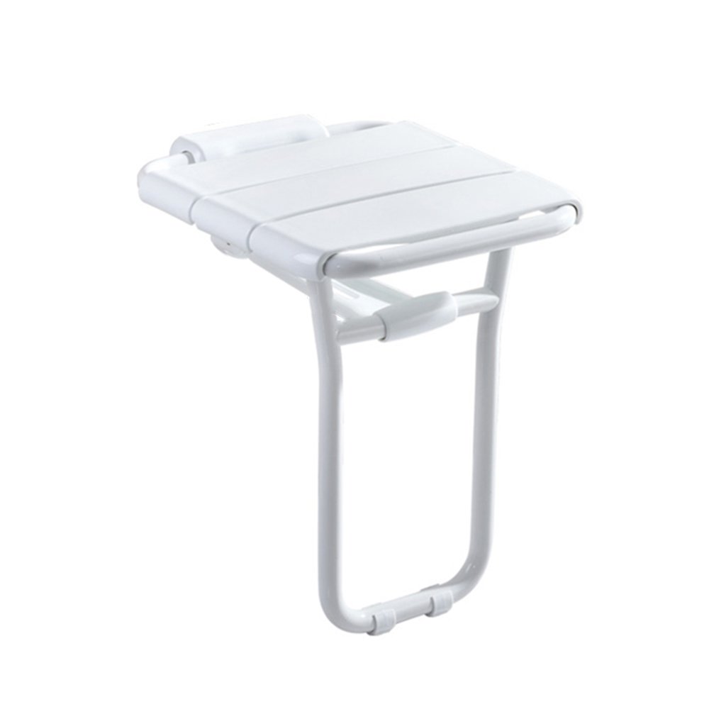 Foldable Wall Shower Stools ABS Wall Mounted Shower Seat Stool Folding