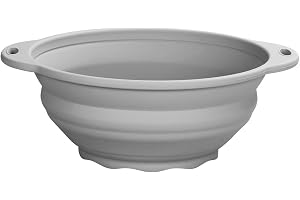 Jovilife Collapsible Silicone Mixing Bowl - 1800ml(60 fl oz) - BPA Free, Dishwasher Safe, Non-Slip Base Space Saving for Kitchen, Camping & Travel (Blue)