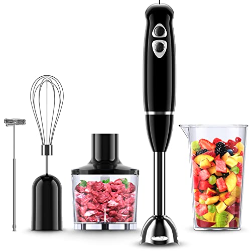 Hand Blender, 500 Watt Immersion Blender, 5in1 Stick Blender with
