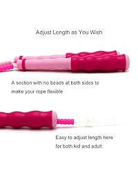 Bigjia - Cuerda de saltar para niños, ajustable, cuerda de saltar, cuerda de saltar de 9 pies, para niños, hombres y mujeres, saltar, entrenamiento, ejercicio y pérdida de peso