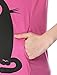 Allegra K Women's Round Neck Short Sleeve Cat Prints Loose Tunic Top S Fuchsia