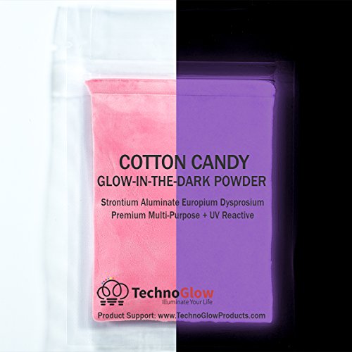Techno Glow Cotton Candy Pink Glow in The Dark & UV Powder (50 g)