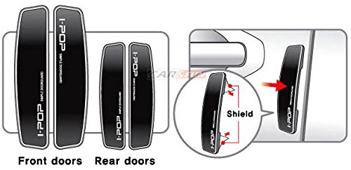 Black Slim 4pcs Door Edge Guards Bumper Protector Guard Black Chrome Coat Moldings for Car Motors Auto Vehicle