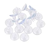 Pawfly 20-Piece Aquarium Suction Cups Soft Clips 4 mm Airline Tube Holders/Clamps for Fish Tank, Clear 0.2