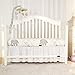 TILLYOU 2 Pack Fitted Crib Sheet Set - 100% Natural Cotton Toddler Bed Mattress Sheets,Standard 28”x 52”, Gray Dino&Woodland Animals