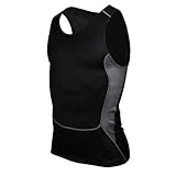 ROPALIA Mens Tight Breathable Sport Vest Fitness Athletic Tank Top