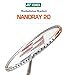 Yonex NANORAY 20 NEW Badminton Racket 2017 Racquet Silver/Orange 3U/G4 Pre-strung with a Half-length Cover (NR20-Silver/Orange)