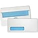 Quality Park #10 Left Window Security Tinted Envelopes with a Self Seal Closure for Standard Business Mailings, 24 lb. White Wove, 4-1/8 x 9-1/2, 500 per Box (21418)