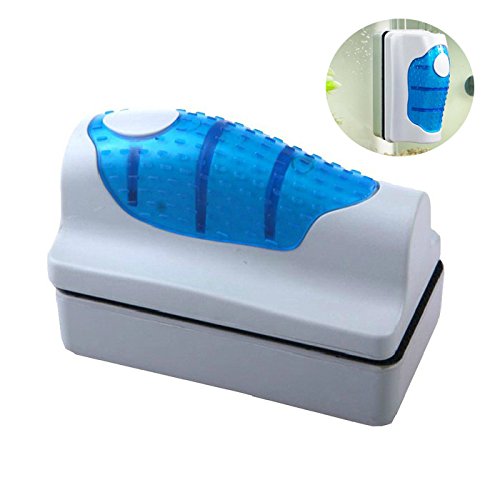 Amicc Magnetic Brush Glass Algae Scraper Cleaner Aquarium Fish Tank Floating Curve (S)