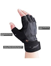 MAJCF - Guantes de entrenamiento para entrenamiento de palma completa, protección para levantamiento de pesas, para ejercicio, fitness, levantamiento de potencia, ciclismo, remo, hombres y mujeres
