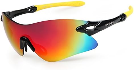 AMIS Icecube Asian Fit Superhydrophobic Sports Sunglasses for Fishing, Driving, Cycling and Golf (Black)