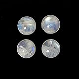 Rainbow Moonstone Cab Approximately 17.00 Carat Round 11mm (8726)