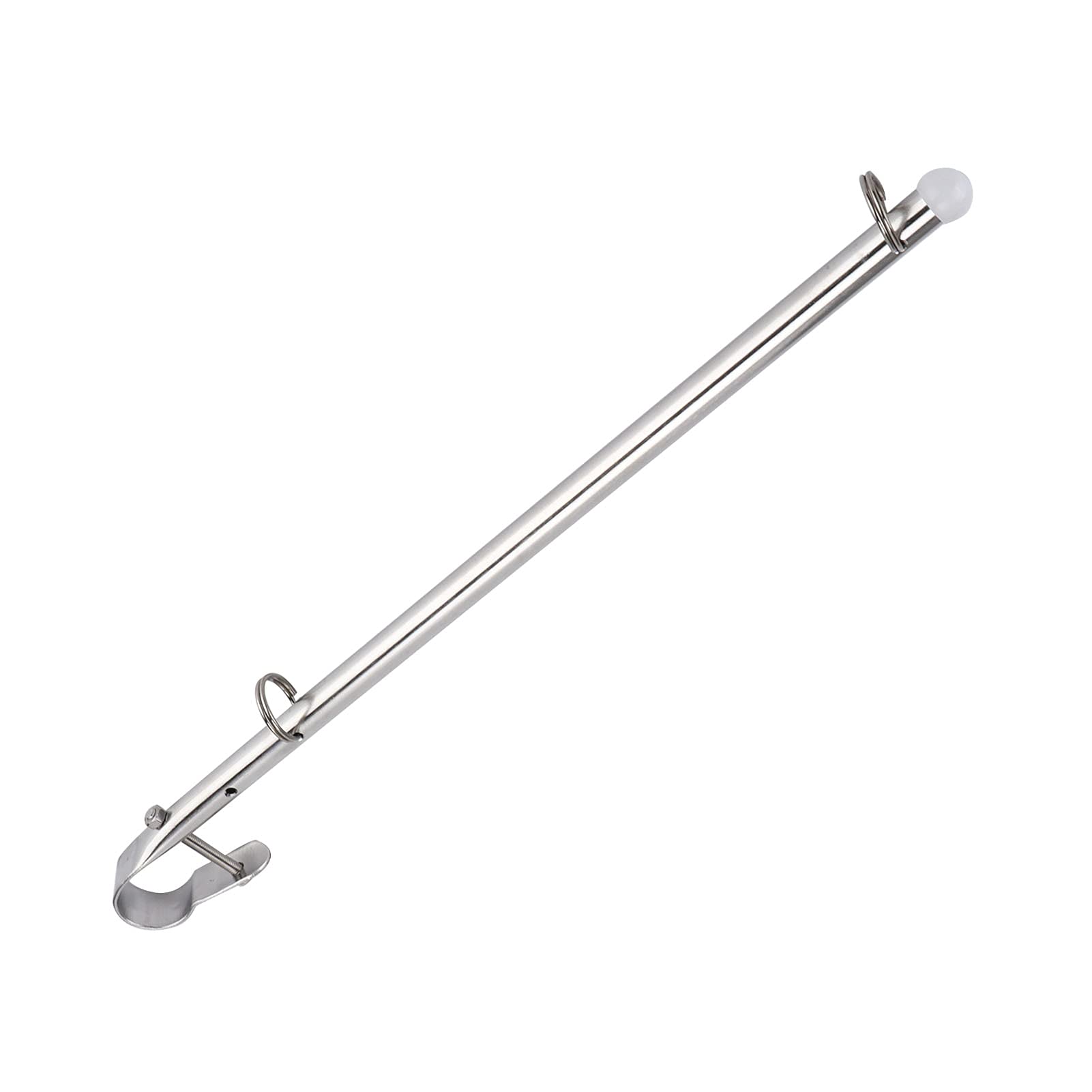 40cm/15.7in Boat Flag Post Flag Holder Boat Flag Staff Stainless Steel Rail Hardware Fittings for Ships Yacht