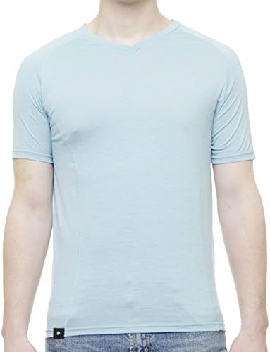 Men's 100% Merino T-Shirt - the Juno-X-Large-Carolina Blue