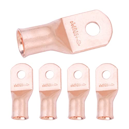 SELTERM 5pcs 4/0 AWG (XL) 3/8" Stud Copper Wire