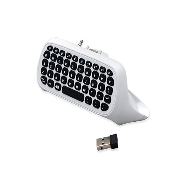 BestFire Xbox One / One S Mini Keyboard 47 Keys Wireless 2.4G Practical Mini Handheld Keyboard Gaming Message Gamepad…