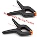 ONDY 2 Pack Of 9” Large Spring Clamps Heavy Duty Nylon Muslin Woodworking Clamps Photo Studio Backdrops Backgrounds Clamps Set, the Jaws Have a Maximum Opening of 4