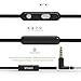 Earphone,Splaks Stereo Headphone Earbuds with Mic and Volume Control,Hands-Free Calling,Noise Isolating for iPhone, iPod, iPad, Galaxy, Nokia, HTC, Nexus, BlackBerry etc-Black