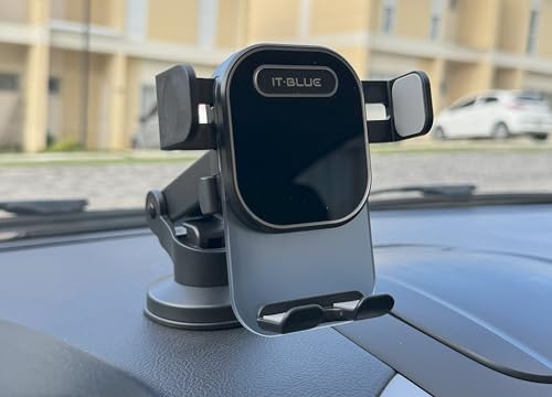 Suporte Celular para Carro, 360°, Antivibração, Antiqueda, Fixação Firme no Vidro e Painel Veicular Automotivo Universal, Compativel com todos os Celulares Apple iPhone Samsung Galaxy - Premium