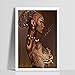 Mome 5D Full Drill Diamond Painting Kit, DIY Diamond Rhinestone Painting Kits for Adults and Children Embroidery Arts Craft Home Decor 30x40cm (African American Woman) (Black Women)