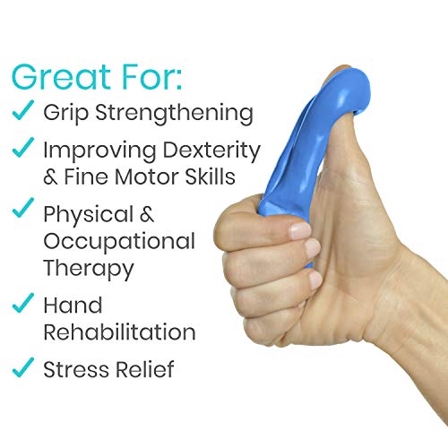 Vive Therapy Putty (4 Pack) Theraputty for Hand Stress Putty for