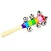 Zeavola 2Pcs Colours Baby Bells on Wooden Handle