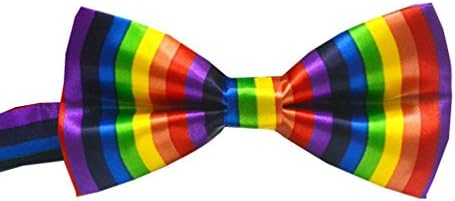 RUOYUCL Boys Rainbow Bowties Unisex Teenagers Bow Ties Dots Striped 20 Pattern