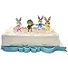 Peter Rabbit Figures Cake Toppers Pack, Lily Bobtail, Benjamin Bunny & Cotton Tail. Unique Collectors Edition Party 7.5cm Figures