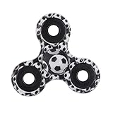 Balai Fidget Spinner Finger Tri-Spinner Camouflage, Stress Reducer Relieve Anxiety and Boredom (Football Pattern)