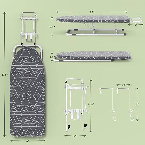 Xabitat Table Top Small Ironing board W/ Iron Caddy Combo Heat