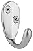 Molla Home Single Hook Hanger, 5-Piece Set, Satin Nickel Finish
