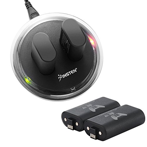 Insten LED Dual Charging Station Dock with 2x 2400mAh Rechargeable Batteries For Microsoft Xbox One / Xbox One S / Xbox One Elite / Xbox One X Wireless Remote Controller Insten LED Dual Charging Station Dock with 2x 2400mAh Rechargeable Batteries For Microsoft Xbox One / Xbox One S / Xbox One Elite / Xbox One X Wireless Remote Controller