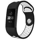 NO1seller Top Bands Compatible for Fitbit Charge 3 Small Large, Soft Silicone Sport Strap with Air Holes Replacement Wristband for Fitbit Charge 3 and Charge 3 SE Fitness Tracker