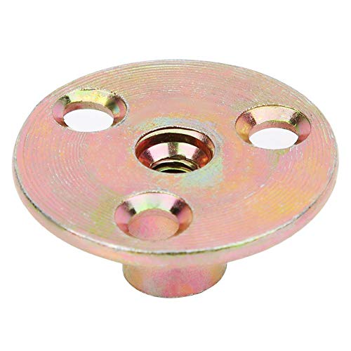 5 Piece Brad Hole T Nut M6 M8 M10 Galvanised Iron T Nut with Round Base Flange Nut (M6)