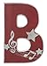 Darice 0993-B Decorative Wood, Letter B, 12-Inch
