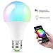 Smart Bulb,Nexlux Sunrise Wake-Up WiFi Lights,Cellphone Control Color Tunable Soft,Cool White,RGB Led Light Bulb 6.5W(60W Equivalent),Compatible with Alexa and Google Assistant