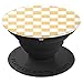 Checkerboard Yellow and White | Check Pattern / Checkered PopSockets PopGrip: Swappable Grip for Phones & Tablets PopSockets Adhesive PopGrip